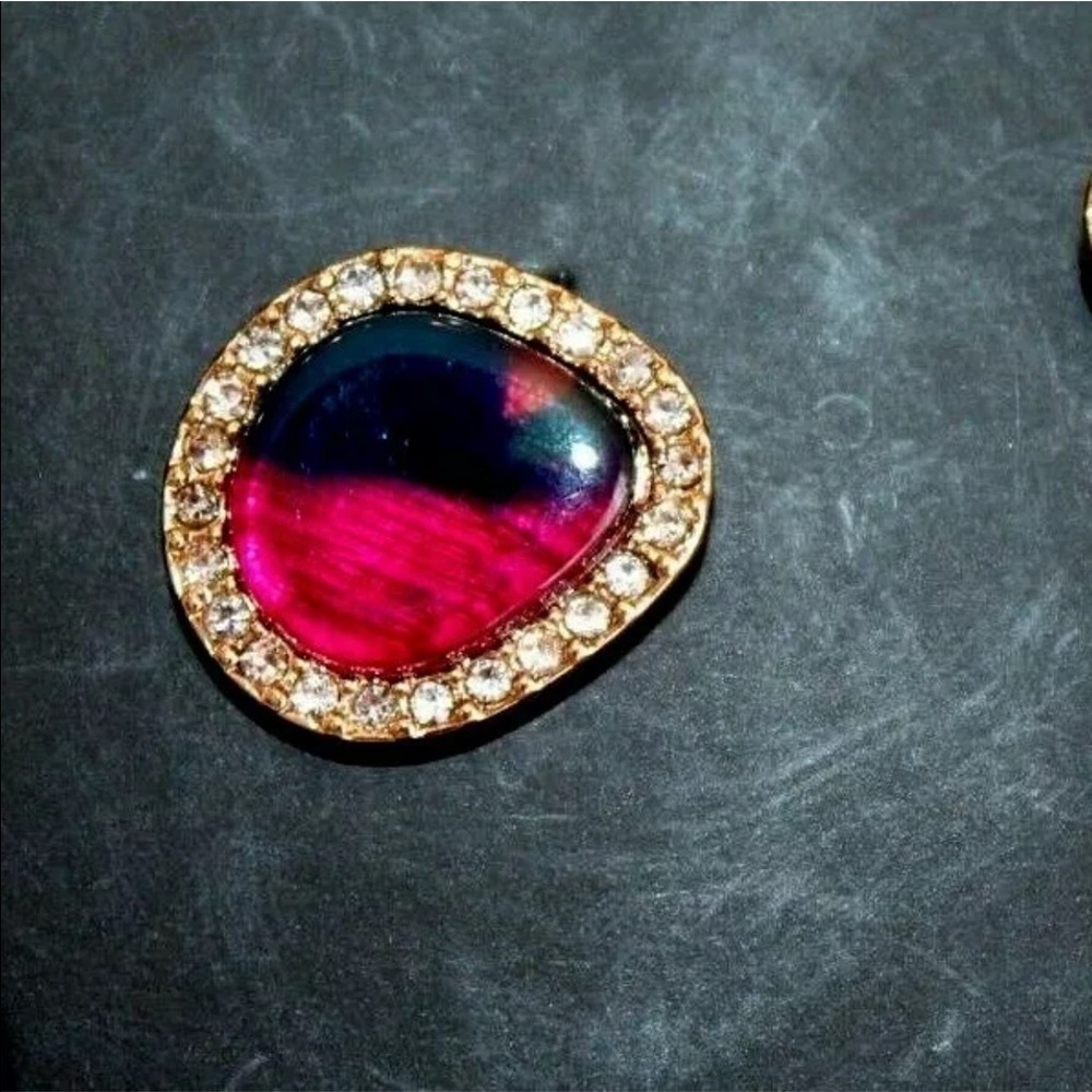 BaubleBar Multi Color Art Glass Crystal Earrings - Picture 2 of 5